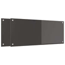 vidaXL Konyhai hátfal 2 pcs Sötétszürke 100 x 40 cm edzett üveg