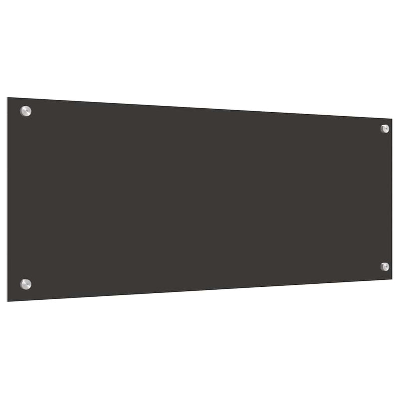 vidaXL Konyhai splashback 2 pcs Sötétszürke 100 x 40 cm edzett üveg