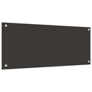 vidaXL Konyhai hátfal 2 pcs Sötétszürke 100 x 40 cm edzett üveg
