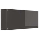 vidaXL Konyhai splashback 2 pcs Sötétszürke 100 x 50 cm edzett üveg