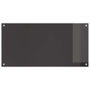 vidaXL Konyhai hátfal 2 pcs Sötétszürke 100 x 50 cm edzett üveg