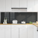 vidaXL Konyhai splashback 2 pcs Sötétszürke 100 x 60 cm edzett üveg