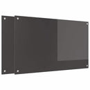 vidaXL Konyhai hátfal 2 pcs Sötétszürke 100 x 60 cm edzett üveg