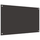 vidaXL Konyhai splashback 2 pcs Sötétszürke 100 x 60 cm edzett üveg