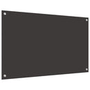 vidaXL Konyhai hátfal 2 pcs Sötétszürke 100 x 60 cm edzett üveg