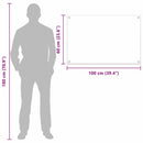 vidaXL Konyhai splashback 2 pcs Sötétszürke 100 x 60 cm edzett üveg