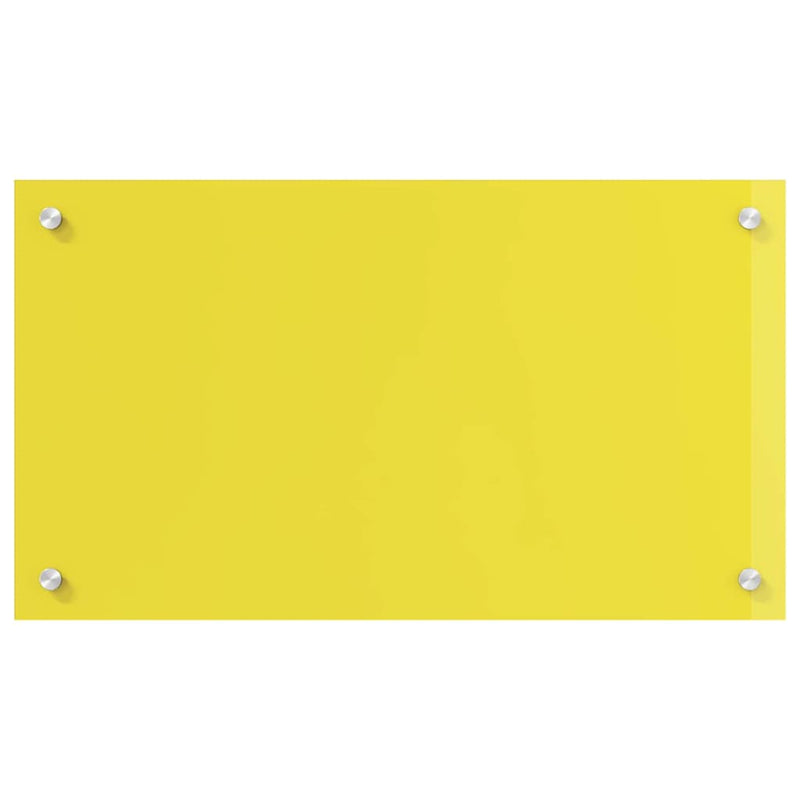 vidaXL Konyhai splashback 2 pcs Sárga 70 x 40 cm edzett üveg