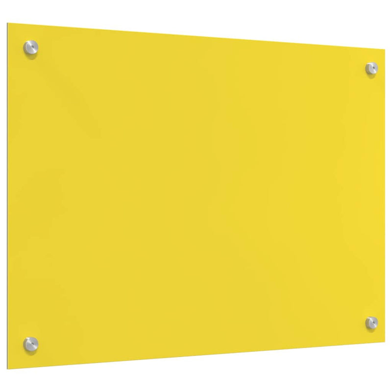 vidaXL Konyhai splashback 2 pcs Sárga 70 x 50 cm edzett üveg