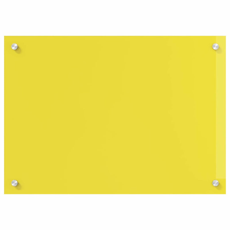 vidaXL Konyhai splashback 2 pcs Sárga 70 x 50 cm edzett üveg