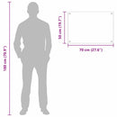 vidaXL Konyhai splashback 2 pcs Sárga 70 x 50 cm edzett üveg