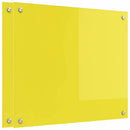 vidaXL Konyhai splashback 2 pcs Sárga 70 x 60 cm edzett üveg