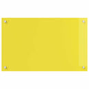 vidaXL Konyhai splashback 2 pcs Sárga 80 x 50 cm edzett üveg