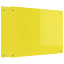 vidaXL Konyhai splashback 2 pcs Sárga 80 x 60 cm edzett üveg
