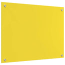 vidaXL Konyhai splashback 2 pcs Sárga 80 x 60 cm edzett üveg