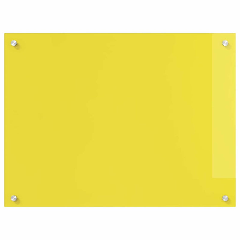 vidaXL Konyhai splashback 2 pcs Sárga 80 x 60 cm edzett üveg
