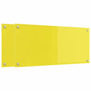 vidaXL Konyhai splashback 2 pcs Sárga 90 x 40 cm edzett üveg