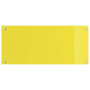 vidaXL Konyhai splashback 2 pcs Sárga 90 x 40 cm edzett üveg