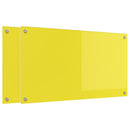 vidaXL Konyhai splashback 2 pcs Sárga 90 x 50 cm edzett üveg