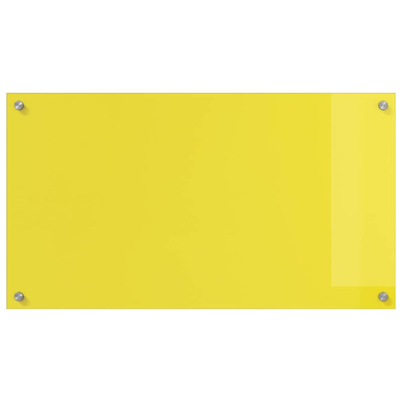 vidaXL Konyhai splashback 2 pcs Sárga 90 x 50 cm edzett üveg