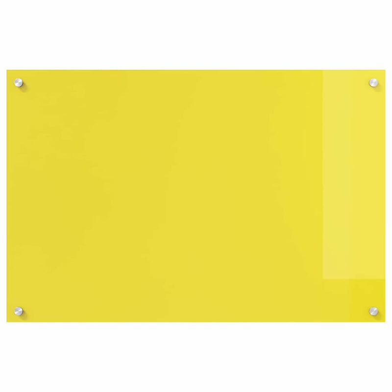 vidaXL Konyhai splashback 2 pcs Sárga 90 x 60 cm edzett üveg