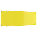 vidaXL Konyhai splashback 2 pcs Sárga 100 x 40 cm edzett üveg