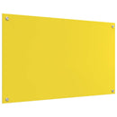 vidaXL Konyhai splashback 2 pcs Sárga 100 x 60 cm edzett üveg