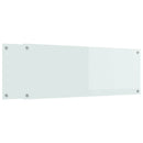vidaXL Konyhai hátfal 2 pcs Fehér 110 x 40 cm edzett üveg