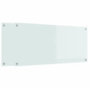 vidaXL Konyhai hátfal 2 pcs Fehér 110 x 50 cm edzett üveg