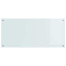 vidaXL Konyhai hátfal 2 pcs Fehér 110 x 50 cm edzett üveg