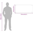 vidaXL Konyhai hátfal 2 pcs Fehér 110 x 50 cm edzett üveg