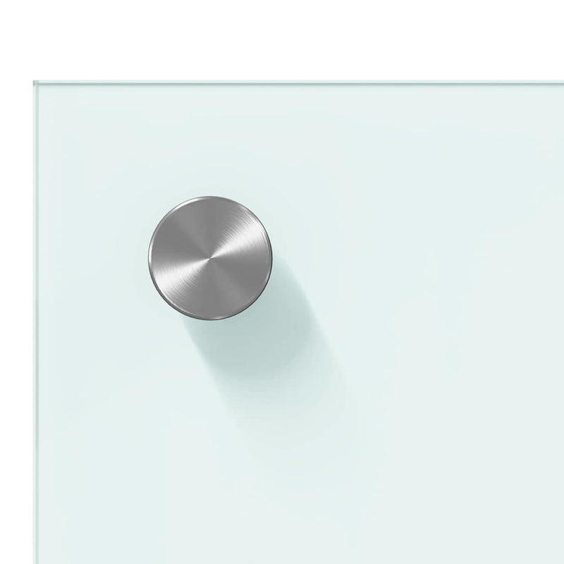vidaXL Konyhai splashback 2 pcs Fehér 110 x 60 cm edzett üveg