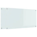 vidaXL Konyhai hátfal 2 pcs Fehér 110 x 60 cm edzett üveg