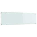 vidaXL Konyhai hátfal 2 pcs Fehér 120 x 40 cm edzett üveg