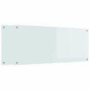 vidaXL Konyhai hátfal 2 pcs Fehér 120 x 50 cm edzett üveg