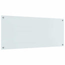 vidaXL Konyhai hátfal 2 pcs Fehér 120 x 50 cm edzett üveg