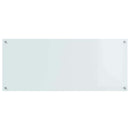vidaXL Konyhai hátfal 2 pcs Fehér 120 x 50 cm edzett üveg