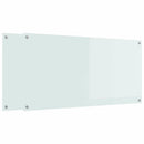 vidaXL Konyhai hátfal 2 pcs Fehér 120 x 60 cm edzett üveg