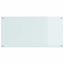 vidaXL Konyhai hátfal 2 pcs Fehér 120 x 60 cm edzett üveg
