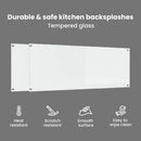 vidaXL Konyhai hátfal 2 pcs Átlátszó 110 x 40 cm edzett üveg