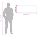 vidaXL Konyhai splashback 2 pcs Átlátszó 110 x 40 cm edzett üveg