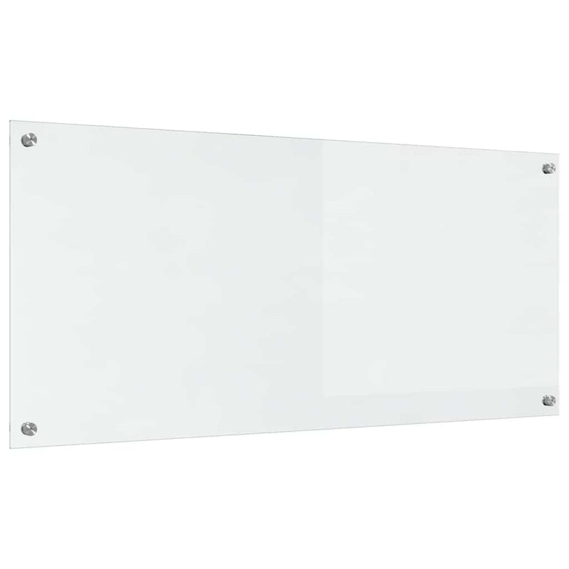 vidaXL Konyhai splashback 2 pcs Átlátszó 110 x 50 cm edzett üveg