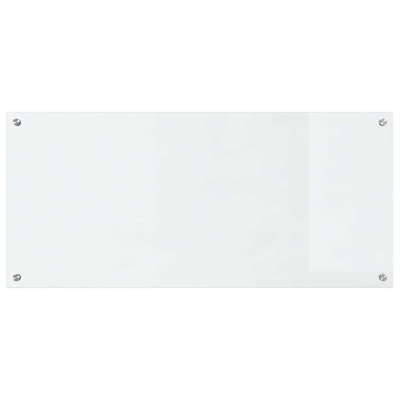 vidaXL Konyhai splashback 2 pcs Átlátszó 110 x 50 cm edzett üveg