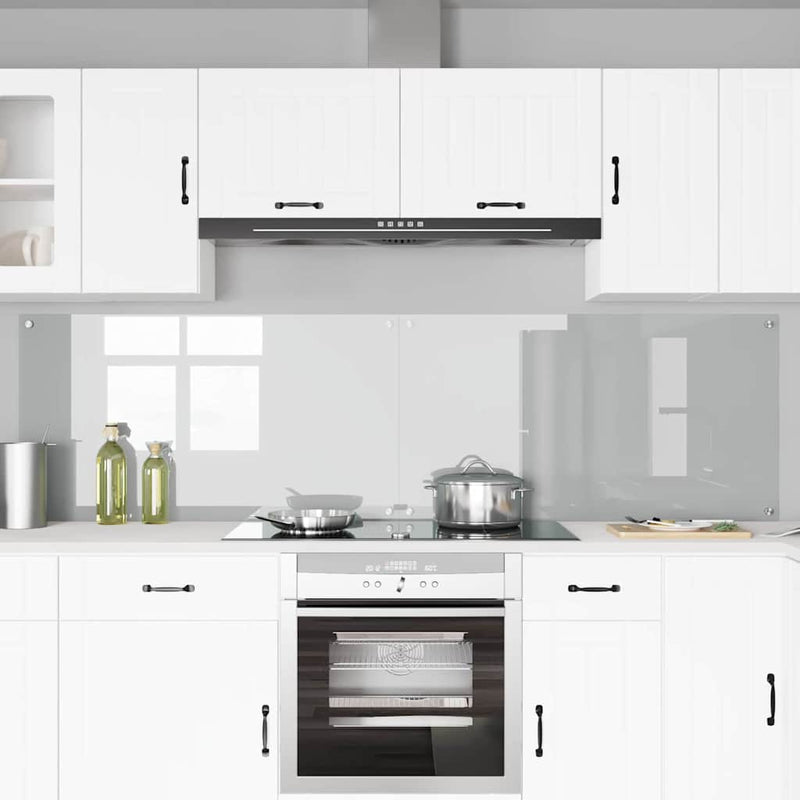 vidaXL Konyhai splashback 2 pcs Átlátszó 110 x 60 cm edzett üveg