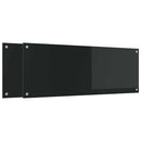 vidaXL Konyhai splashback 2 pcs Fekete 110 x 40 cm edzett üveg