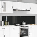 vidaXL Konyhai splashback 2 pcs Fekete 110 x 50 cm edzett üveg