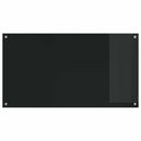 vidaXL Konyhai splashback 2 pcs Fekete 110 x 60 cm edzett üveg