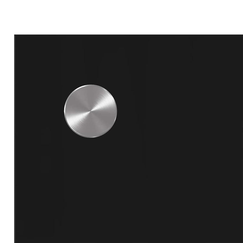 vidaXL Konyhai splashback 2 pcs Fekete 120 x 40 cm edzett üveg