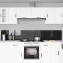 vidaXL Konyhai hátfal 2 pcs Fekete 120 x 40 cm edzett üveg