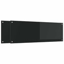 vidaXL Konyhai hátfal 2 pcs Fekete 120 x 40 cm edzett üveg