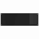vidaXL Konyhai hátfal 2 pcs Fekete 120 x 40 cm edzett üveg